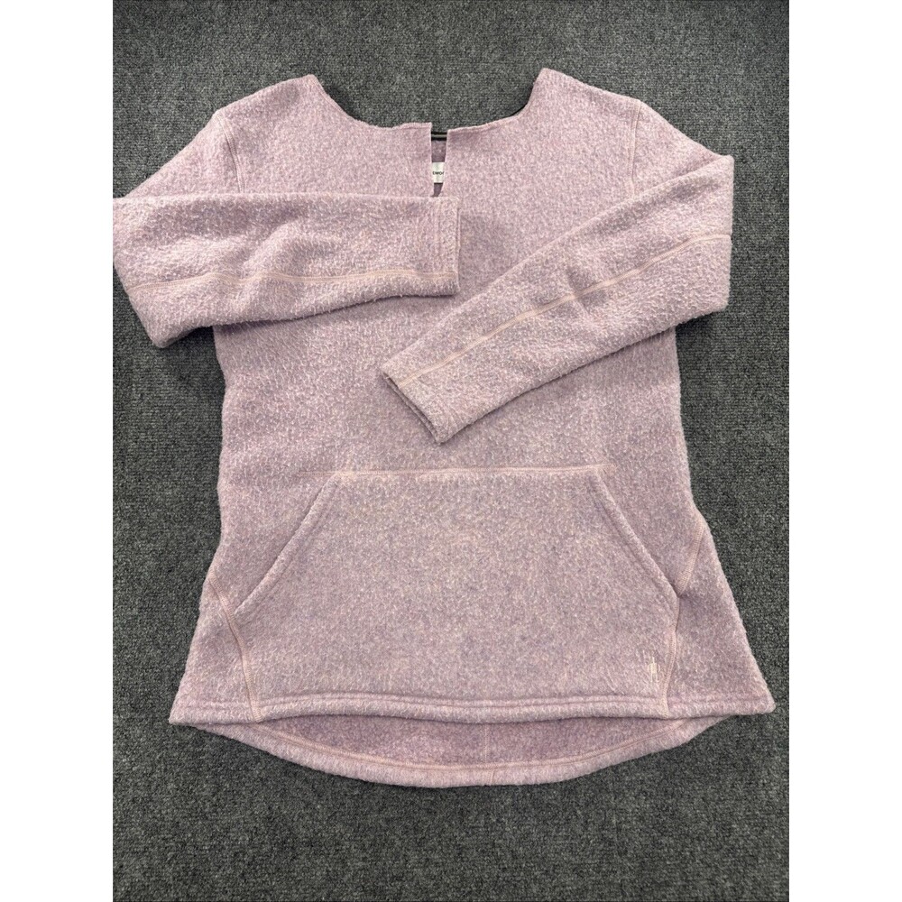 Smartwool Hudson Trail Women’s M Pink Wool Blend Fleece Pullover SW011525